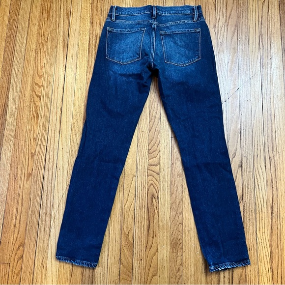 Frame Denim Size 24 Le Grand Garcon Boyfriend Jeans Medium Wash Meas 27x28 - Picture 2 of 10